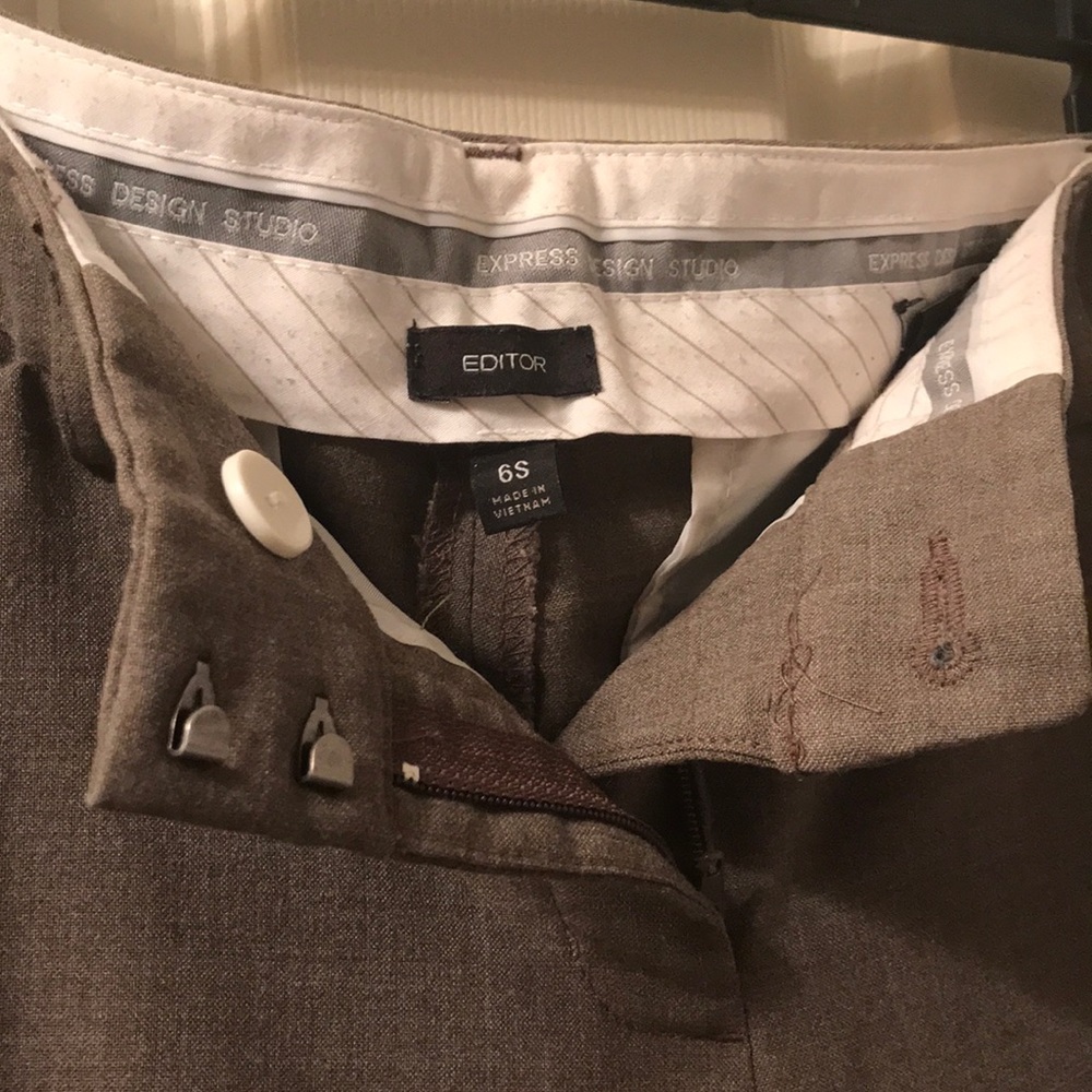 Express Editor Light Brown Dress Pants
